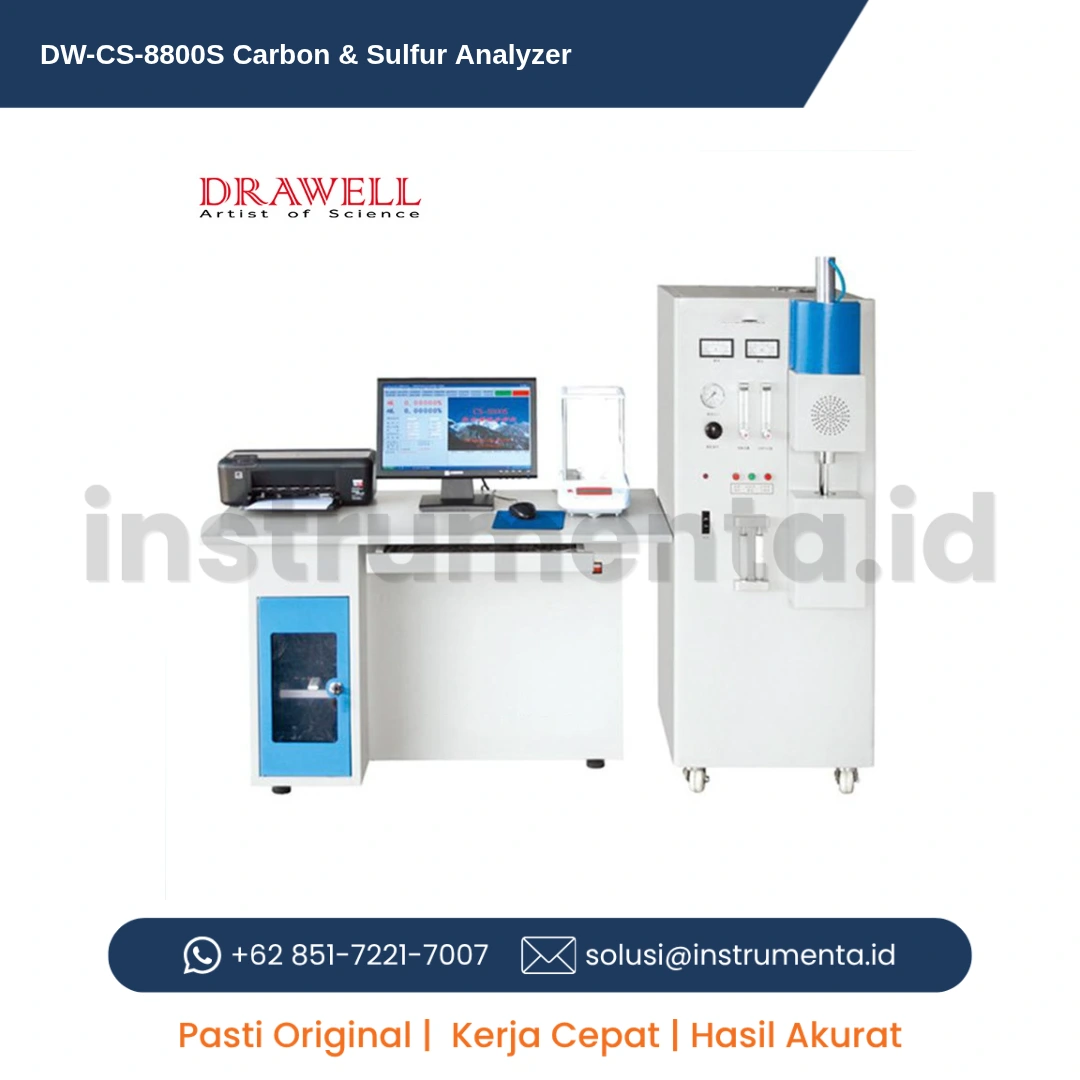 Jual DW-CS-8800S Carbon & Sulfur Analyzer Distributor Resmi Alat Analisis Karbon dan Sulfur Laboratorium Ready Stock